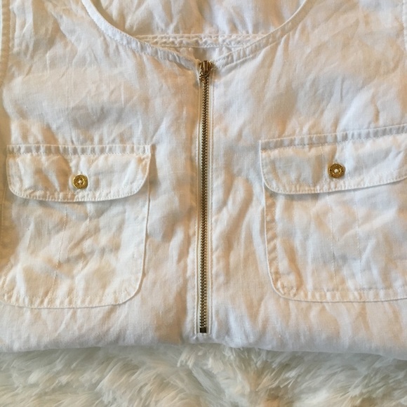 Ellen Tracy sleeveless linen tunic - Picture 5 of 7